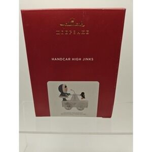 2021 Hallmark Frosty Friends Christmas Ornament/ HANDCAR HIGH JINKS (421)